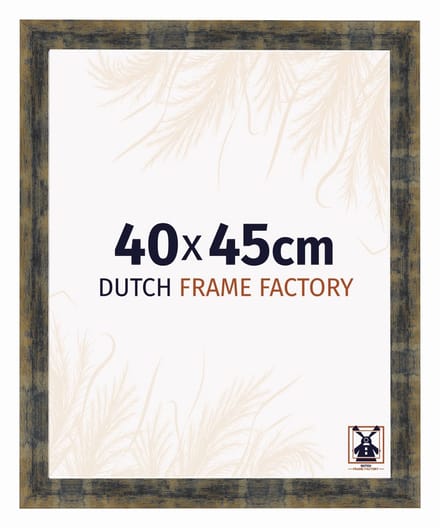 Fotolijst 40x45 cm - MDF - Blauw Goud Gemeleerd - Praag