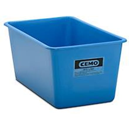 Rechthoekige container Standaard, GFK, 300 l, blauw