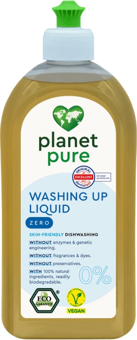 Planet Pure - afwasmiddel - 0% ZERO - 500 ml - Parfumvrij