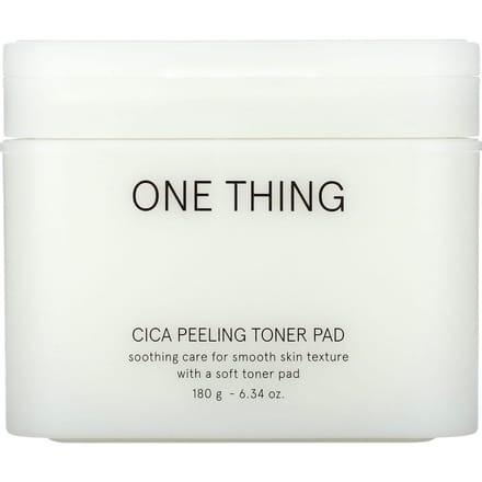 One Thing, Tampon tonique peeling Cica, 180 g (6,34 oz) white