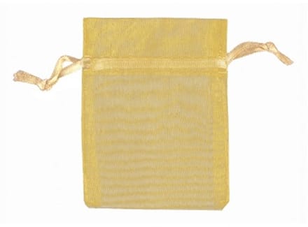 Organza buidels 9x12 - 100 stuks goudkleur