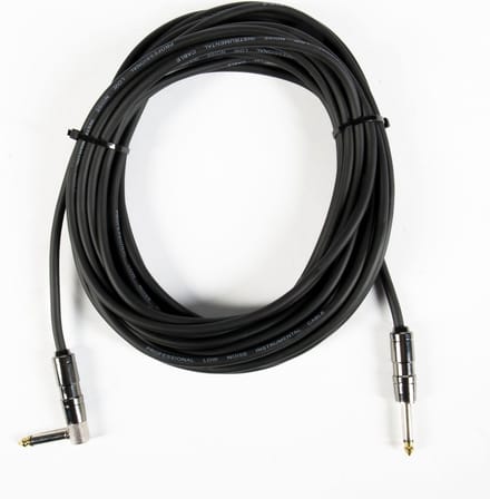 MUSIC STORE Instrument Cable Original 90° 10m (Black) - Instrumentenkabel