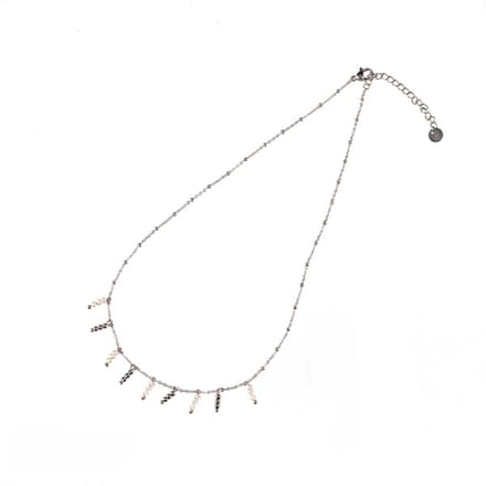 Go Dutch Label Ketting Parels Zilver N1203-1