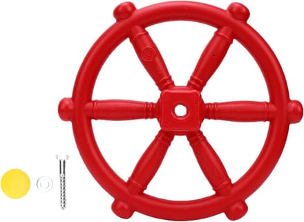 Speelplaats Stuurwiel - Boomhut Accessoire - Buiten Spelen - Realistisch Ontwerp - N.v.t. - Rood