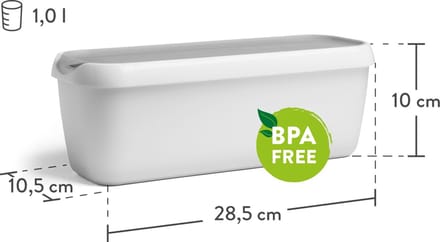 Unyqoos® Set van Twee Handige IJsbewaarcontainers voor Optimaal Genot en Versheid