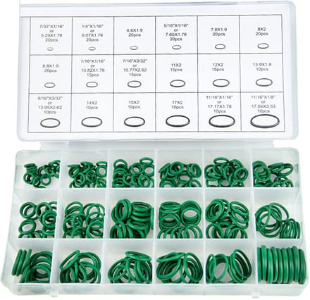 Multifunctionele afdichtende O-ringen - 18 maten, 530 stuks