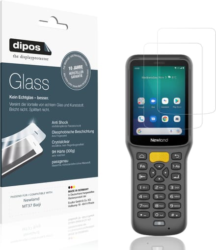 dipos – 2x Pantserfolie geschikt voor Newland MT37 Baiji | 9H Screenprotector