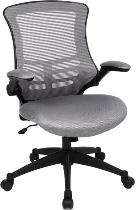 MIRA Home - Bureaustoel - Grijs- Polyester - 49x25x109