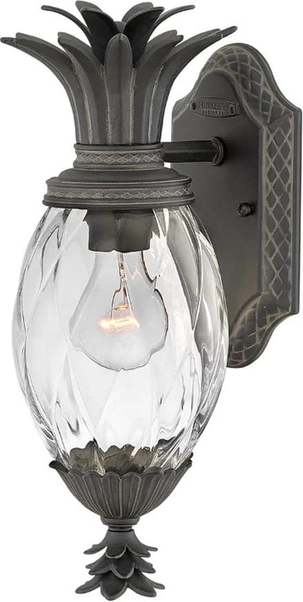 Hinkley LED Wand Buitenlamp Plantation | 1X E27 Max 40W | IP44 | Dimbaar | Museum Black