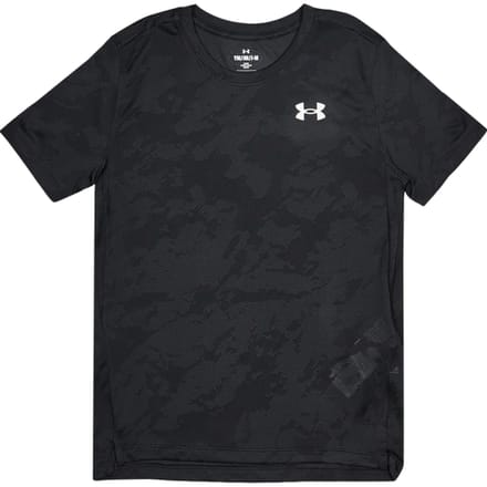 Under Armour Tech T-shirts Kinder - Zwart - Maat 122 - 127 CM - Poly Jersey