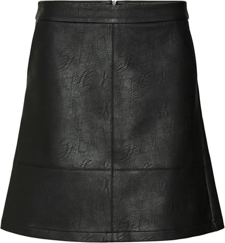 Vero Moda VMIDA SHORT COATED SKIRT LCS Dames Rok Black - Maat XS