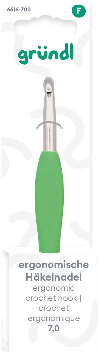 6616-700 ERGONOMISCHE HAAKNAALD MET RUBBERGRIP 7.00MM