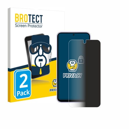 BROTECT - privacy screenprotector voor Samsung Galaxy A54 5G Enterprise Edition - Folie Beschermfolie Blauwlichtfilter 2 Stuks