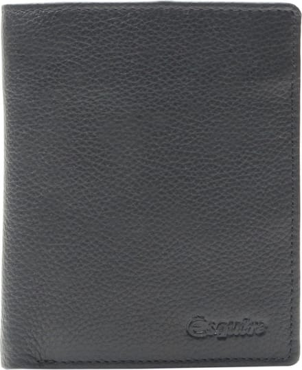 Esquire Leren Portemonnee Primavera Wallet Black Zwart