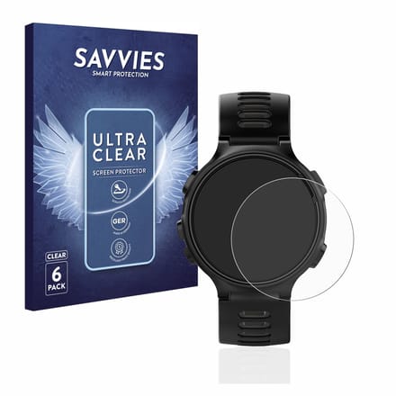 Savvies - Screenprotector voor Garmin Forerunner 735XT - Folie Beschermfolie transparant 6 Stuks