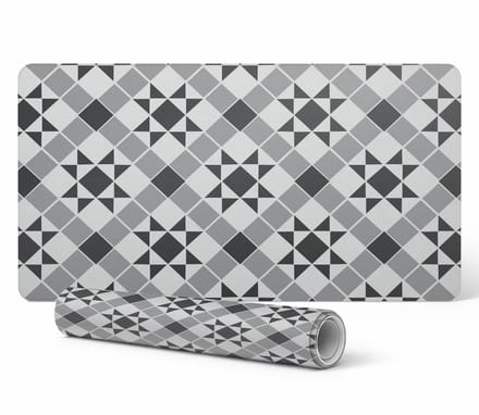 Decoratieve bureauonderlegger met geometrisch sterrenpatroon 120x60 cm