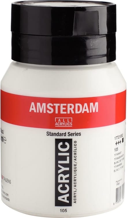 Amsterdam Standard Series Acrylverf Pot 500 ml Titaanwit 105