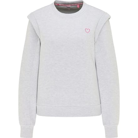 Mymo Jumper Blonda Dames licht grijs melange