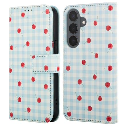 imoshion Hoesje - Geschikt voor Samsung Galaxy S26 - Design Bookcase smartphone - Cherry Check