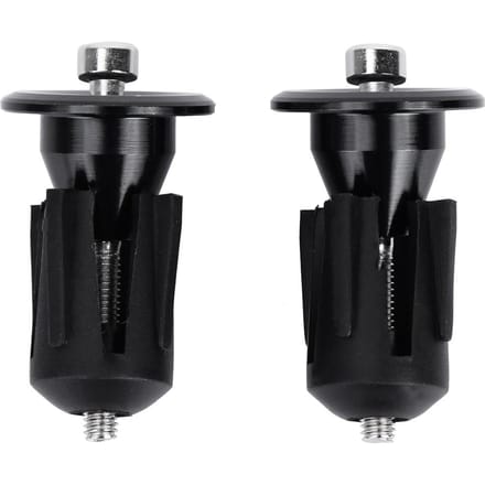 1 paar Zwarte Aluminium Legering Fiets Stuur Handvat Eindkap Fiets Stuur Einddop 22*42mm black