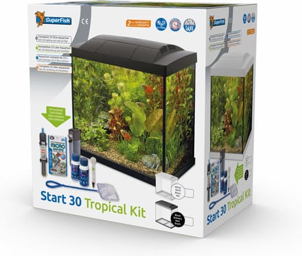 Superfish Aquarium Start 30 Tropical Kit Retro Led 27 l - Aquaria - Wit