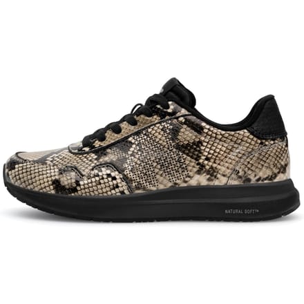 Woden Woden Nora Natural Soft Snake Sneakers zwart