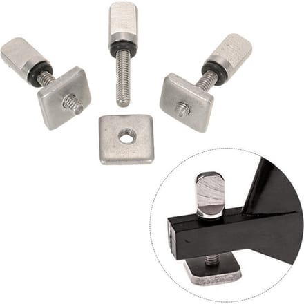3 Surfboard Longboard Sliding Fin Screw & Fin Plate Vervangingsset voor Stand Up Paddle Body Board gray