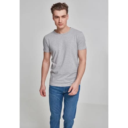 Urban Classics - Fitted Stretch Heren T-shirt - 2XL - Grijs