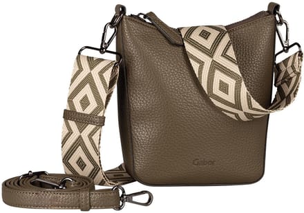 Gabor schoudertas Linda Cross Bag Khaki olijfgroen