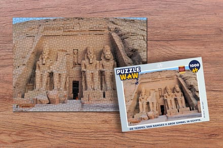 Puzzel De tempel van Ramses II Aboe Simbel in Egypte. - Legpuzzel - Puzzel 1000 stukjes volwassenen