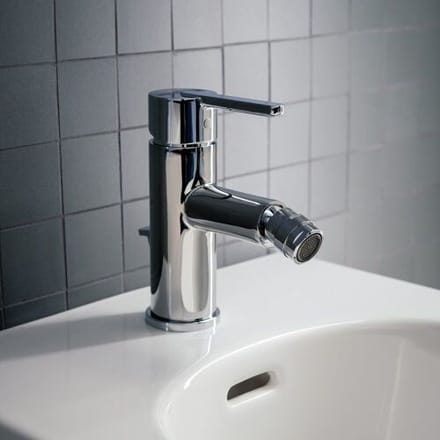 LAUFEN LUA single lever bidet mixer with drain set H3410810041141