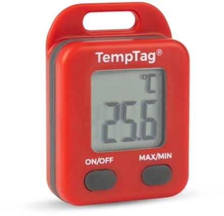 ETI - 'Temptag' Sleutelhanger Thermometer - Max/Min Functie - IP65 - Rood
