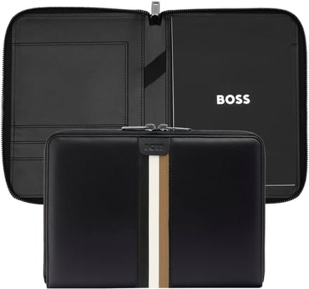 HUGO BOSS Schrijfmappen Iconic Conference Folder Black Zwart