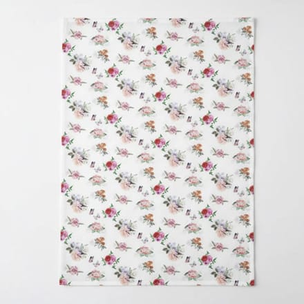 Ambiente Theedoek Charlotte wit roze 70x50cm