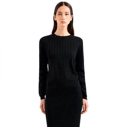 Armani Exchange Xw000910_af10352 Trui Zwart XL Vrouw
