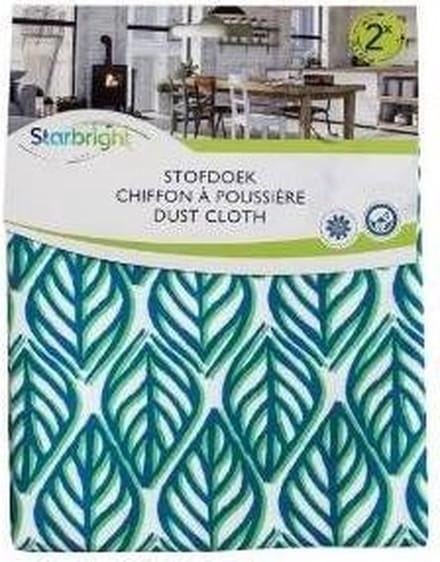 Starbright Stofdoek Blauw/wit 40 Cm 2 Stuks