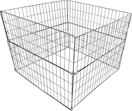 Draad compostvat metaal 90x90x70cm groen tuingrondverbeteraar