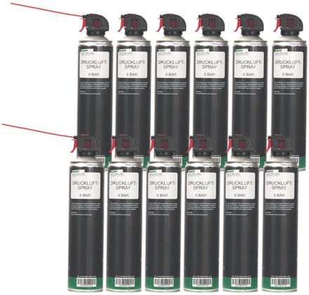 12x persluchtspray 6 bar