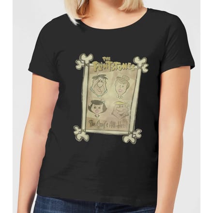 The Flintstones The Gang's All Here Women's T-Shirt - Black - M