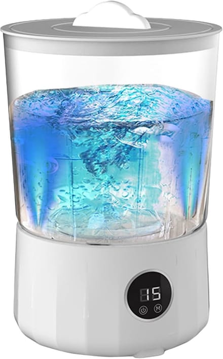 Reiswasmachine - Mini Wasmachine - Kleding Reinigen - Oplaadbaar Draagbaar - 15 Liter - Wit