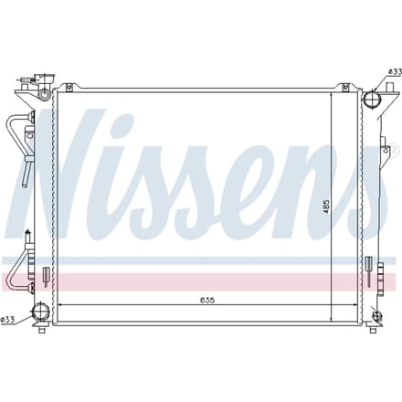 Radiator, motorkoeling NISSENS 67507