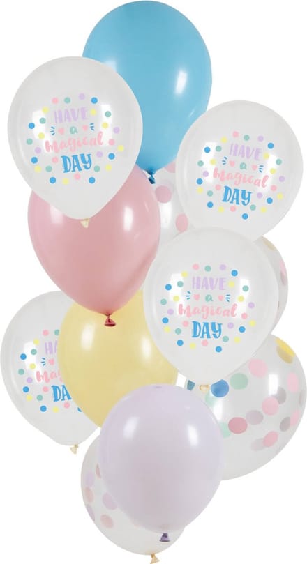Folat - Ballonnen Have A Magical Day (12 stuks - 33 cm)