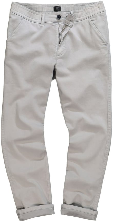 JP 1880 - Heren - Chino FLEXNAMIC® elastische tailleband - Kiezel - Maat 52