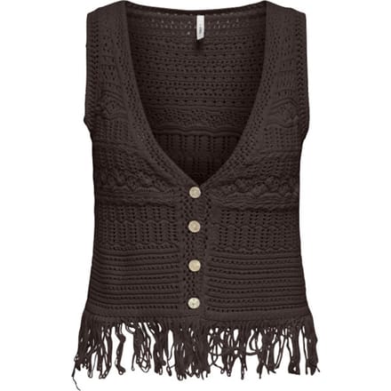 Only Lalix Fringe Gile - Dames Geen mouw - Mole FMOP Button