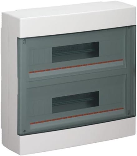 Centrale Wandkast - Elektrokast Deur - Installatie Componenten - IP40 Bescherming - 36 Modules - Grijs