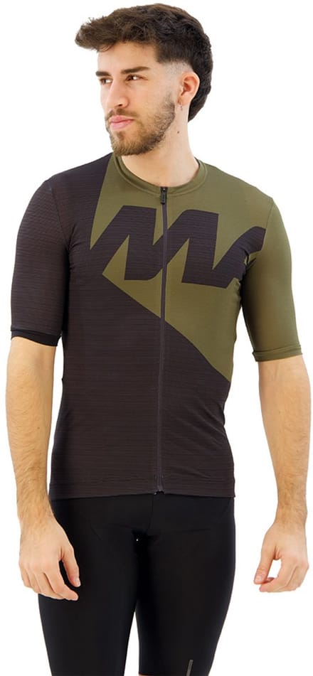 Mavic Aksium Graphic Korte Mouw Wielertrui Groen M Man