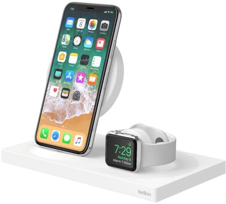 Belkin Charge Dock voor Apple Watch + iPhone 7.5W - Wit