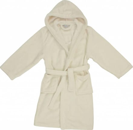 Angelfish Kinder Badjas - Kamerjas - Fleece - Beige - Maat 104