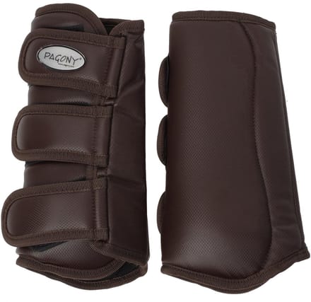 Pagony Dressage Boots Achter - Maat: Full - Donkerbruin - Kunstleer