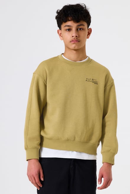 GARCIA Jongens Print Sweater Geel Lange mouw